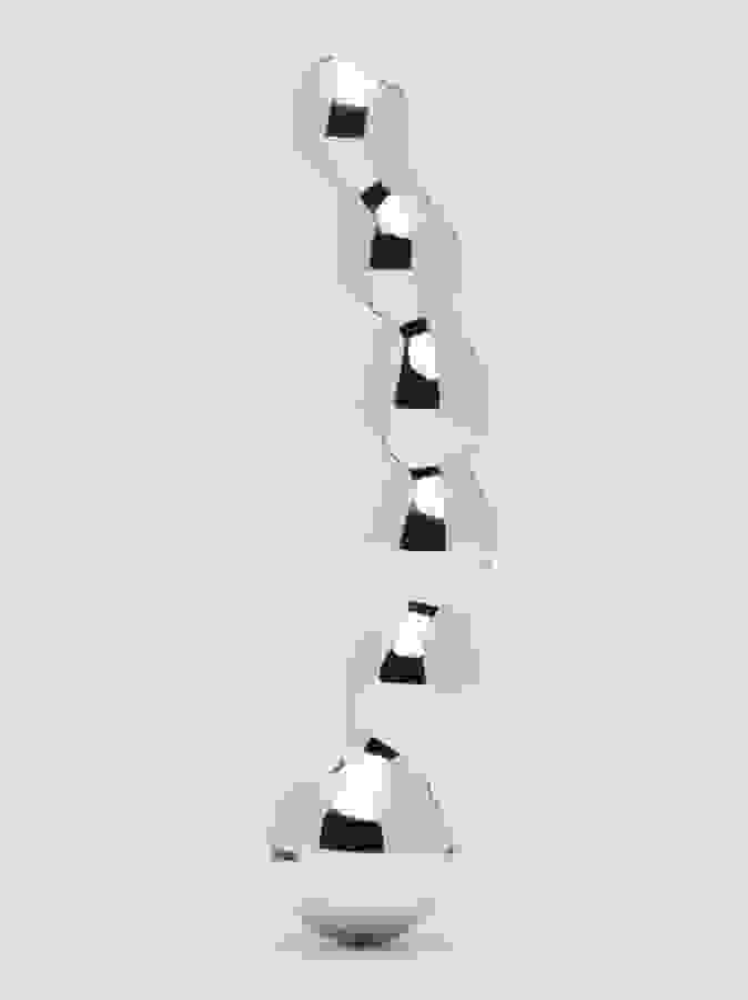 Desire Luxury Beaded Stainless Steel Dildo, Silver, hi-res